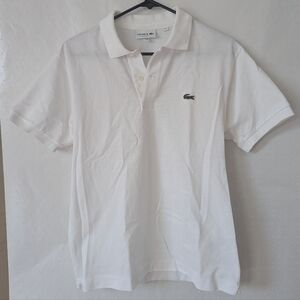 Men's size S Lacoste white polo shirt (Free shipping!)